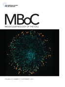 Cover of Molecular Biology of the Cell, featuring study using the protocol.