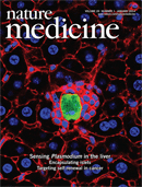 Cover of Nature Medicine, featuring study using the protocol.