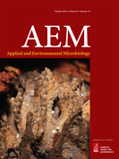 Cover of Applied and Environmental Microbiology, featuring study using the protocol.
