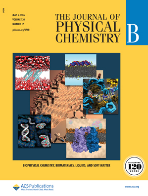 Cover of The Journal of Physical Chemistry B, featuring study using the protocol.