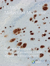Cover of EMBO Molecular Medicine, featuring study using the protocol.