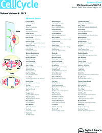 Cover of Cell Cycle, featuring study using the protocol.