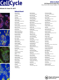 Cover of Cell Cycle, featuring study using the protocol.