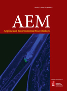 Cover of Applied and Environmental Microbiology, featuring study using the protocol.