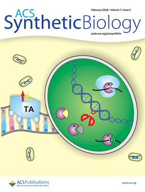 Cover of ACS Synthetic Biology, featuring study using the protocol.