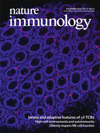 Cover of Nature Immunology, featuring study using the protocol.