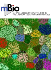 Cover of mBio, featuring study using the protocol.