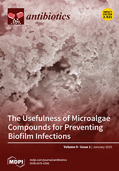 Cover of Antibiotics, featuring study using the protocol.