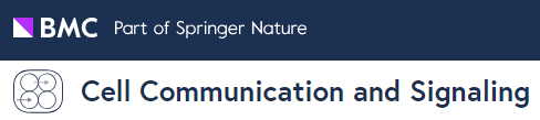 Cover of Cell Communication and Signaling, featuring study using the protocol.