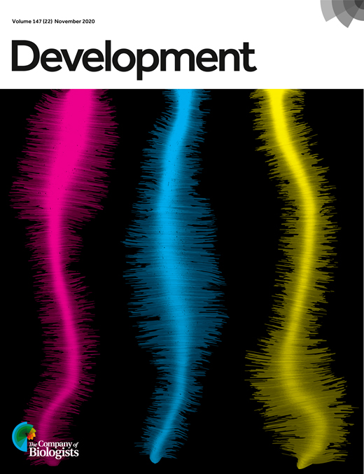 Cover of Development, featuring study using the protocol.