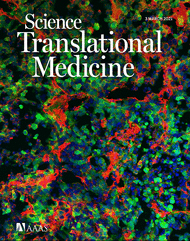 Cover of Science Translational Medicine, featuring study using the protocol.